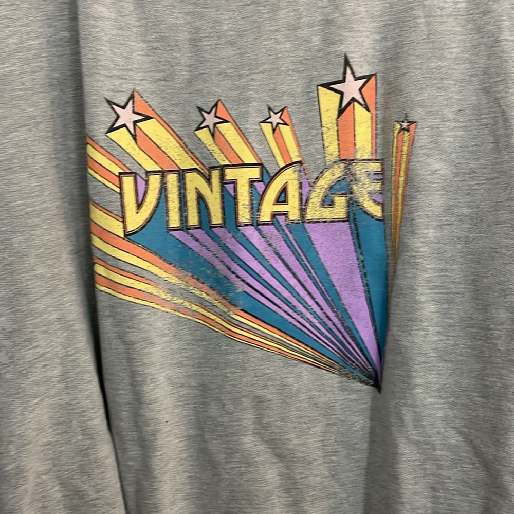 🩷Vintage Canvas Gray Vintage Graphic womens sweatshirt size medium - Picture 2 of 5